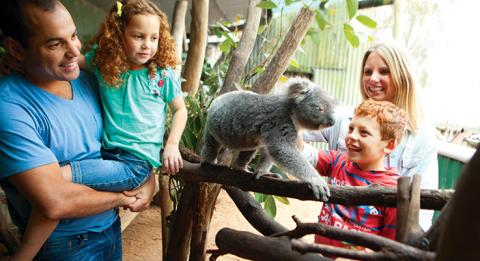 Family at Oakvale Farm and Fauna World, Port Stephens