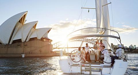 Sailing, Sydney Harbour Friends sailing in Sydney Harbour, Sydney