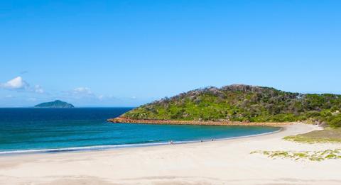Scenic beach at Port Stephens