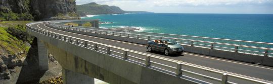 Sea Cliff Bridge, Sydney to Melbourne drive Sea Cliff Bridge, Sydney to Melbourne drive