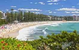 Manly Beach View from the South Steyne end of Manly Beach